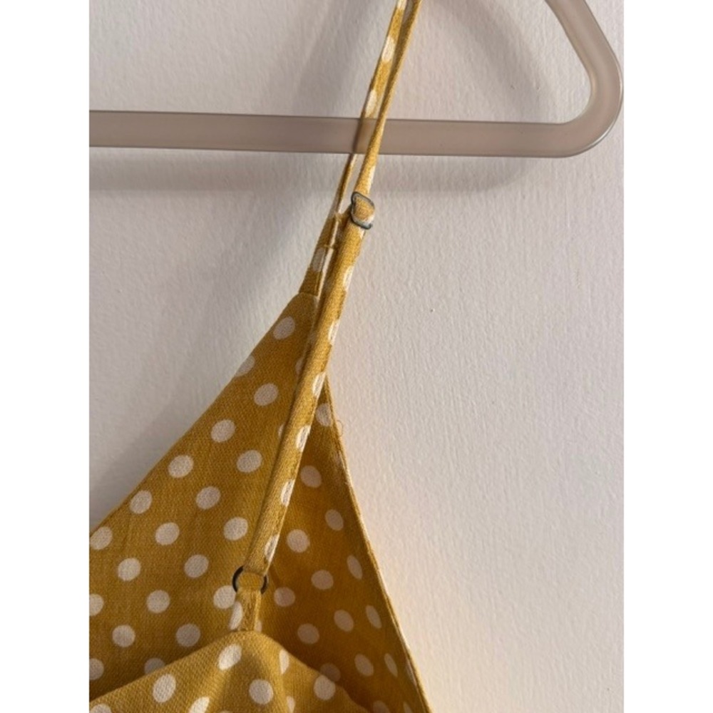 Hayden Los Angeles Yellow Polka Dot Ruffle Romper Mustard Medium - Picture 5 of 7